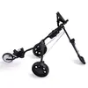 Carrito para bolsa de golf, carrito de golf simple con portabotellas de agua, carrito de golf de hierro de tres ruedas, carrito de empuje de golf, suministros para campo de golf