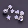Tapones de Silicona para Oídos con Forma de Corazón y Estrella de Cinco Puntas de Resina, Tapones de Arete de Alta Calidad, Accesorios de Joyería, Venta al por Mayor Directamente del Fabricante