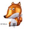 Nuevo lindo animal del bosque leopardo león elefante tema globo de película de aluminio suministros de decoración para fiesta de cumpleaños al por mayor