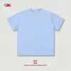 Camiseta para Hombre de Terciopelo Delgado y Peludo Color Negro para Primavera y Verano 190g Algodón Puro Estilo Americano Color Sólido Manga Corta Juvenil Casual Holgada