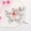 Novo Estilo Branco K Bow Nail Art Acessórios Cyber Celebrity Light Luxo Tridimensional Liga Bow Tie Acessórios DIY Decoração de Unhas
