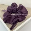 Estilo coreano gaze de neve elástico de cabelo de intestino grosso corda de gravata borboleta retrô flor de cabeça de temperamento doce rede vermelha corda de amarração versátil
