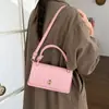 Bolsa de Mão Casual Pequena Feminina 2026 Nova Simples de Alto Valor Bolsa Quadrada Pequena Estilosa Sensação Relaxada Bolsa Transversal