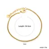 Joyería Transfronteriza, Diseño de Nicho Elegante y Exquisito, Pulsera de Cadena Fina, Pulsera de Acero Inoxidable de Moda de Gama Alta, Joyería para Manos al por Mayor