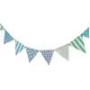 Bandeirola de Polca Vertical Rosa Azul Xadrez Feriado Casamento Aniversário Bandeirola Pendurada Decoração