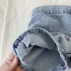 Pantalones Culotte de Mezclilla para Niñas 2024 Verano Nuevos Estilo Coreano para Niños Botón Versátiles Shorts Jeans para Bebé Niña 5515