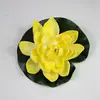 Flores de lótus artificiais, folhas de lótus e decorações falsas para lago, incluindo nenúfares de plástico e lagos de peixes, para oferendas budistas, com frete grátis