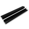 Perfil Extruido de Plástico Pvc Negro Ranura en U Accesorios de Productos de Plástico Perfil de Plástico Ranura para Tarjetas Hecho Según Dibujos