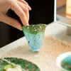 Tazas de Té de Cerámica Azul Pintada de las Dinastías Tang y Song Estilo Pintura al Óleo, con Motivos de Sauce y Golondrina, Adecuadas para Juegos de Té Kung Fu, Artículos del Hogar, Tazas de Degustación y Tazas de Aroma