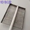 Colher de gesso para reboco, chapisco, respingo, batimento, ferramenta de batimento de superfície de parede em canteiro de obras, chapa perfurada de aço inoxidável, interior anti-rachadura