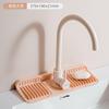 Tapete de drenagem de silicone torneira de cozinha à prova de respingos de água antiderrapante pia almofada de armazenamento washstand Copo almofada de sabão