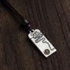 Pendente de Colar Masculino Chiba Prata Tailandesa Nuvem Auspiciosa Zodíaco Estátua da Vida Presente de Dia dos Namorados para Namorada