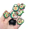 Charms Criativos e Personalizados para Tamancos Série Abacate DIY Destacáveis Decorações de Sapato de Borracha Macia