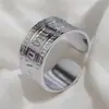 Anillo Geométrico de Acero Inoxidable con Diseño Hueco de Amazon, Joyería Ajustable de Acero de Titanio para Mujer, Pulsera de Cristal Natural