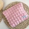 Bolsa de Cosméticos Bolha Cor Doce Feminina Portátil de Mão Organizador de Batom Celular Bolsa de Saída para Higiene Pessoal Atacado