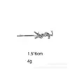 Pasador de Estilo Pequeña Fragancia Transfronterizo Clip para Flequillo Lateral de la Frente Amazon Juego Dorado Pasador Pasador de Gama Alta