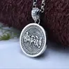 Plata de ley S925 Zaki Diosa Femenina de la Riqueza Zaki Carnero Colgante juego de palabras personalidad etiqueta retro colgante de collar Estilo Nacional