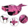 Roupa de Banho para Pet Ajustável Mais Vendida Transfronteiriça Primavera e Verão, Coleira Boia Segurança Colete Salva-Vidas para Cachorro