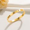 Pulseira de Aço Titânio Feminina Trevo de Quatro Folhas Pulseira de Ouro 18K Joias de Aço Inoxidável de Alto Padrão Incrustadas com Diamantes Pulseira Exquisita para Casal