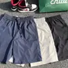Shorts Esportivos de Corrida Verão Estilo Americano, Calça Casual de Secagem Rápida para Outdoor, Calça de Cinco Pontos com Corte Diagonal