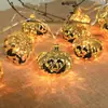 Luces de Cadena de Calabaza LED Transfronterizas, Luces de Cadena de Esqueleto Fantasma para Halloween, Luces Decorativas de Araña Murciélago para Festividades, Luces de Colores