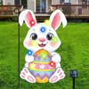 Nuevo Couplet de Pascua Personalizado Bandera Banner Transfronterizo de Amazon Decoración para Fiesta Festiva Huevo de Pascua Conejo Cortina de Puerta
