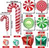 Corrente de Balões de Natal 2024 Kit para Véspera de Natal Festa de Natal Decoração Pacote de Balões de Alumínio