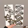 Pinza para Flequillo, Pasador, Nueva Tendencia Chica Estampado Leopardo Puntos Nube Pin Lateral Bb Colección de Accesorios para el Cabello Versátiles