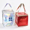 Bolsas aislantes para pasteles de tela no tejida personalizadas, bolsas con cremallera para mantener el frío y la frescura, bolsas de papel de aluminio para llevar listas para enviar, hechas a medida
