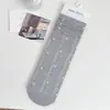 Calcetines de Malla Floral de Estilo Ins para Mujer, Novedad Primavera y Verano, Calcetines Holgados Transpirables Sin Costuras, Calcetines Finos de Algodón Versátiles