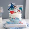 8.19 Decoración para pastel del Día del Médico, estetoscopio enchufable, jeringa, caja de medicamentos, adornos para pastel festivos para médicos masculinos