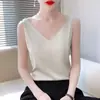 Top de tirantes cruzados de moda y fresco 2025 para mujer, Nuevo estilo de verano, Camisola para mujer con cuello en V