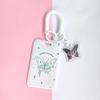 Set de Tarjetas Lindas Anti-pérdida para Niña Estudiante Dibujos Animados Mariposa Estilo Ins Bolsa para Tarjetas de Campus Tarjetas de Juego Cubierta Protectora para Tarjeta de Acceso