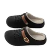 Chinelos de Algodão Mary Jane Birken Femininos 2026 Novo Outono/Inverno Com Pelúcia Quente Solado Macio Antiderrapante Impermeáveis Fácil de Calçar Chinelos de Algodão