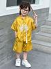 Conjunto de Roupas de Verão Novo 2026, Conjunto de Duas Peças Infantil para Meninos e Meninas, Estilo Chinês Novo, Manga Curta, Hanfu