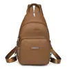 Bolso Bandolera Grande de Moda Retro Europeo y Americano Modelo Nuevo 2026 Versátil Simple Tela de Nylon Casual para Mujer Pequeño Bolso de Pecho