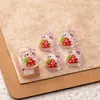 Nova Joia para Nail Art de Desenho Hello Kitty Morango Gatinho KT Fofo Resina Cola de Creme Material DIY Acessórios de Unha