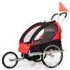 Remolque de Bicicleta Asiento Doble Infantil Remolque Trasero Remolque Infantil con Amortiguación Paseo en Bicicleta Padre e Hijo Remolque Pequeño Otro