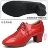 Maestro de Baile Zapatos de Baile Latino Super Fibra Charol Cuadrado Zapatos de Baile para Mujer Zapatos de Baile Corporal Jitterbug Tacones Altos Cómodos
