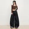 26 nuevos jeans vintage de color original para mujer, anti-decoloración, azul oscuro, estilo americano, pantalones holgados rectos de pierna ancha, admite envío directo