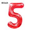Novo Balão Digital Grande de 40 polegadas Versão Americana 0-9 Imitação de Alumínio Americano Balão para Arranjo de Festa de Aniversário Festa de Balões