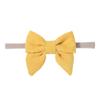Accesorios para el cabello para niños de Amazon, banda para el cabello con lazo de pana de color sólido, diadema simple a rayas para bebé 2551