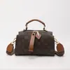 Bolso Boston de Moda de Gama Alta para Mujer 2025 Nuevo Retro Lujo Accesible Bolso de Hombro Bolso Cruzado para Mujer