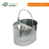 Balde de Mop de Ferro Galvanizado Balde de Mop Metálico Doméstico com Dreno Cor Original com Alça Balde de Lavagem Balde de Limpeza