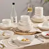 Conjunto de Louças para Uso Doméstico 2026 Novo Modelo Louças de Luxo Conjunto de Tigelas e Pratos para Chá de Casa Conjunto Simples de Tigelas e Hashis