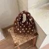 Bolsa Perezosa Estilo Coreano Shuai Mijia para Mujer 2026 Otoño Nueva Llegada Lunares Gran Capacidad Bolso de Mano Viaje Hombro Único Bolsa Nube