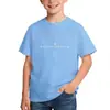 Camiseta Popular de Manga Corta con Estampado de Letras Transfronterizo para Hombres, Mujeres y Niños, Top de Marca Moderna Streetwear Deportivo de Algodón Puro, Ropa Infantil Moderna Estilo Ins para Estudiantes