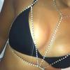 Joias Transfronteiriças Europeias e Americanas Sexy Personalizado Corrente de Sutiã Bikini Gótica Corrente de Corpo Soldada Corrente de Garra Colar