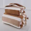 Toalha de banho larga de lã coral direta da fábrica, toalha de banho dupla face, grossa, absorvente, infantil, adulto, toalha de rosto, transfronteiriça