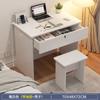 Escritorio con Cajones, Mesa Pequeña con Cerradura, Escritorio de Estudiante para Escribir, Juego de Escritorio y Silla, Escritorio de Computadora, Escritorio para Uso en Dormitorio con Almacenamiento